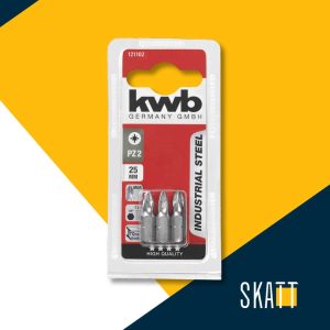 KWB INDUS. nastavak za odvijač 25 mm/ bit PZ 2, set 3/1